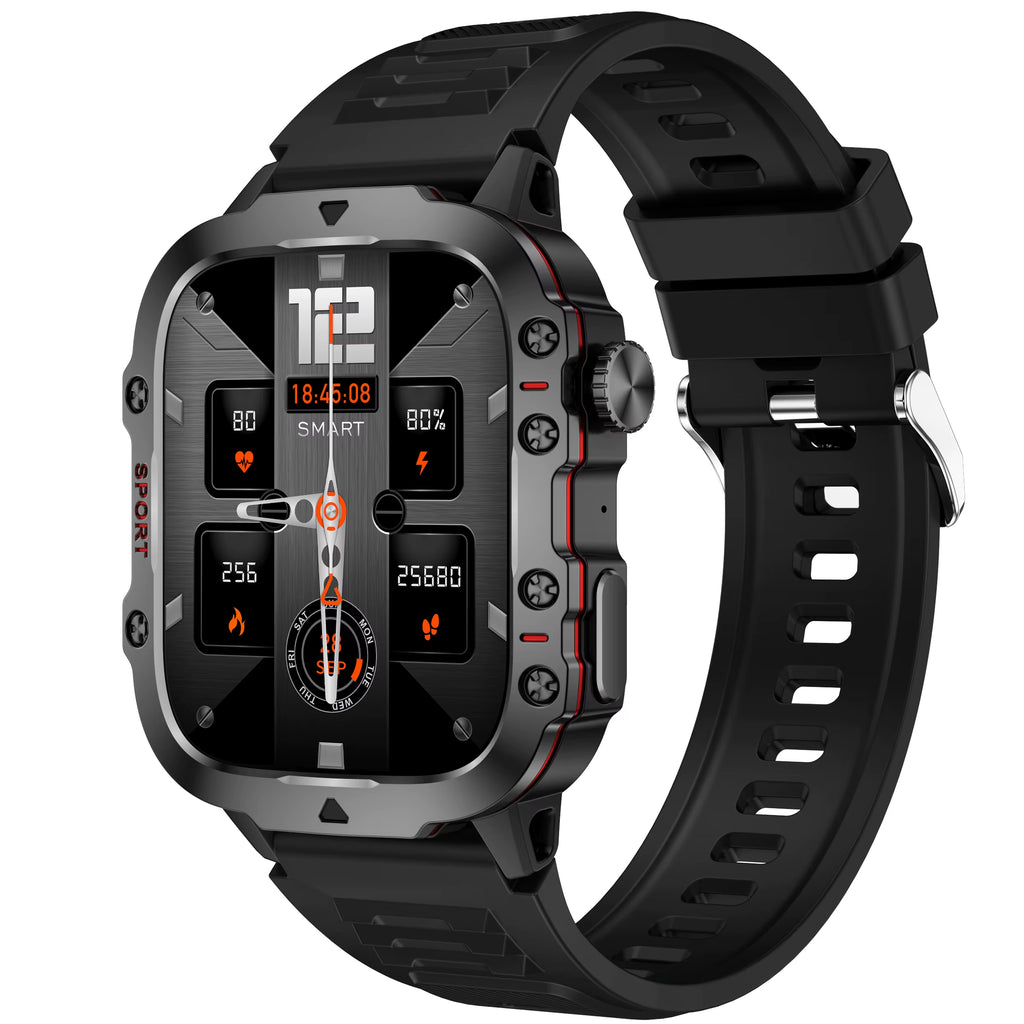VALDUS 1.96 Inch HD Screen Multi Sport Mode Smartwatch Supports Flashlight Breathing Training QX11 Waterproof Smart Watch