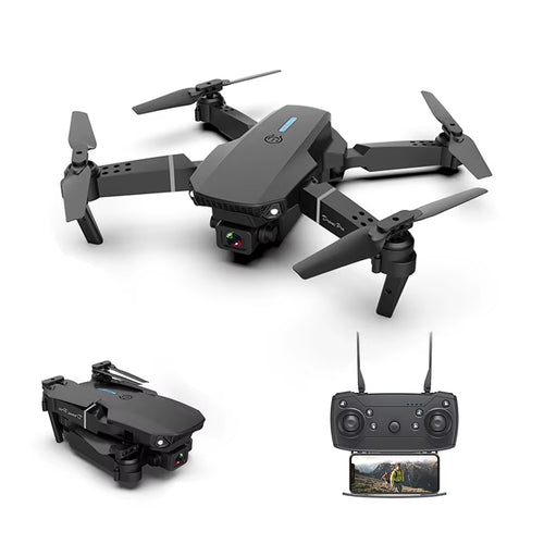 E88 Pro Drone with Wide Angle HD 4K Dual Camera Height Hold Wifi RC 100 Meters Foldable Quadcopter Dron Toys