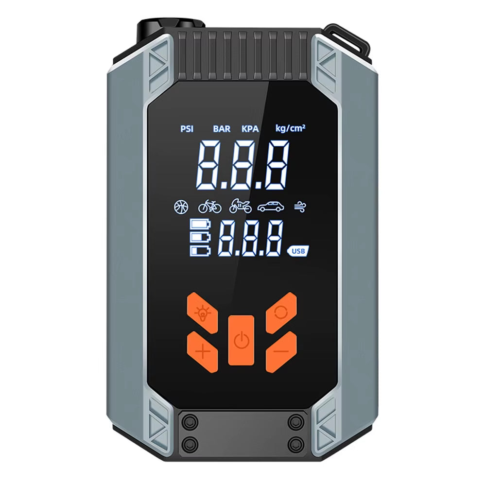 Portable Car Jump Starter Power Bank with Air Compressor for 12V Vehicle 7200Mah Strong Start Jump with Air Pump