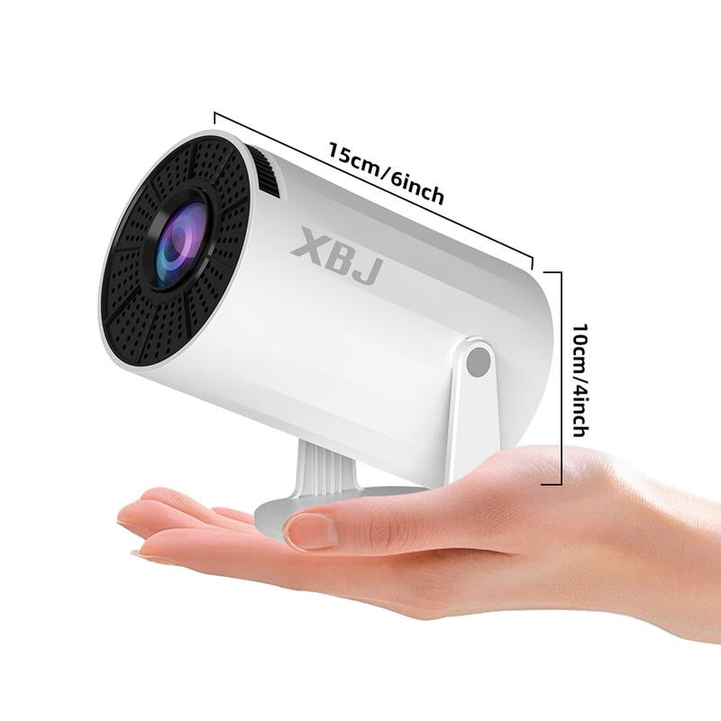 Portable Projector 2.4/5G Wifi 360° HD LED 200 Inch Screen Built-In Speaker Multifunctional Projector for Home Cinema and Outdoor Use