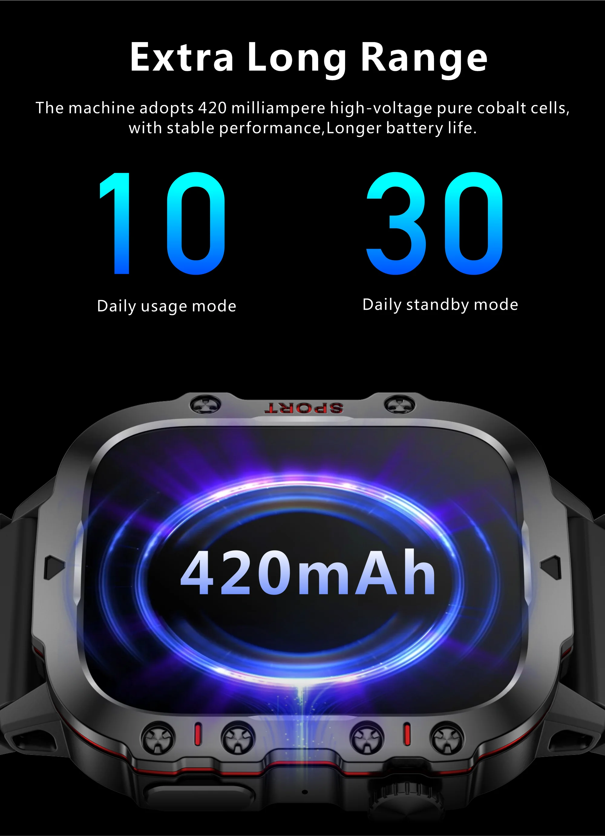 VALDUS 1.96 Inch HD Screen Multi Sport Mode Smartwatch Supports Flashlight Breathing Training QX11 Waterproof Smart Watch