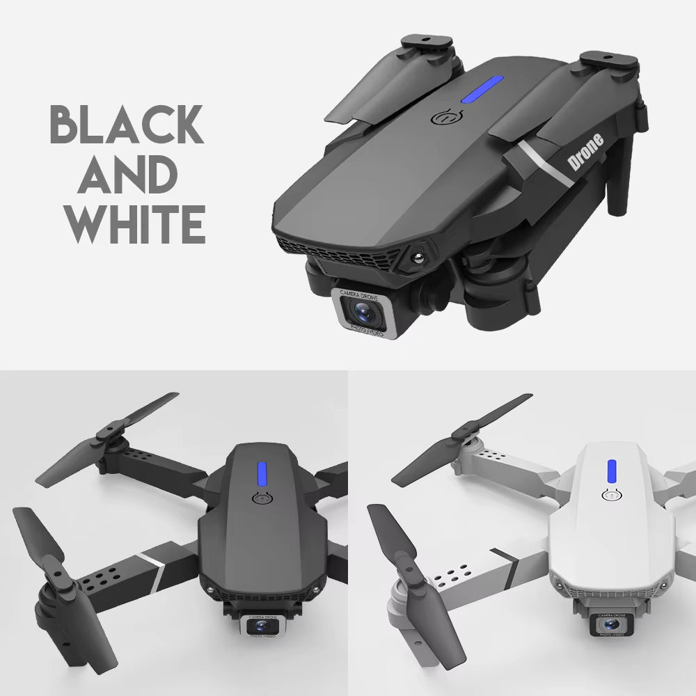 E88 Pro Drone with Wide Angle HD 4K Dual Camera Height Hold Wifi RC 100 Meters Foldable Quadcopter Dron Toys