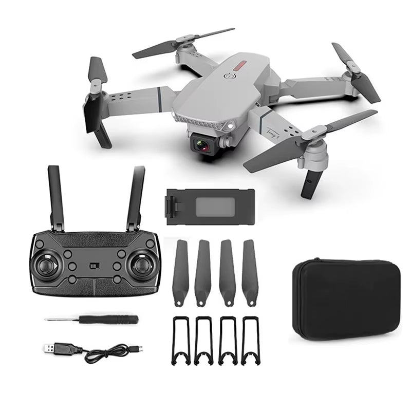 E88 Pro Drone with Wide Angle HD 4K Dual Camera Height Hold Wifi RC 100 Meters Foldable Quadcopter Dron Toys